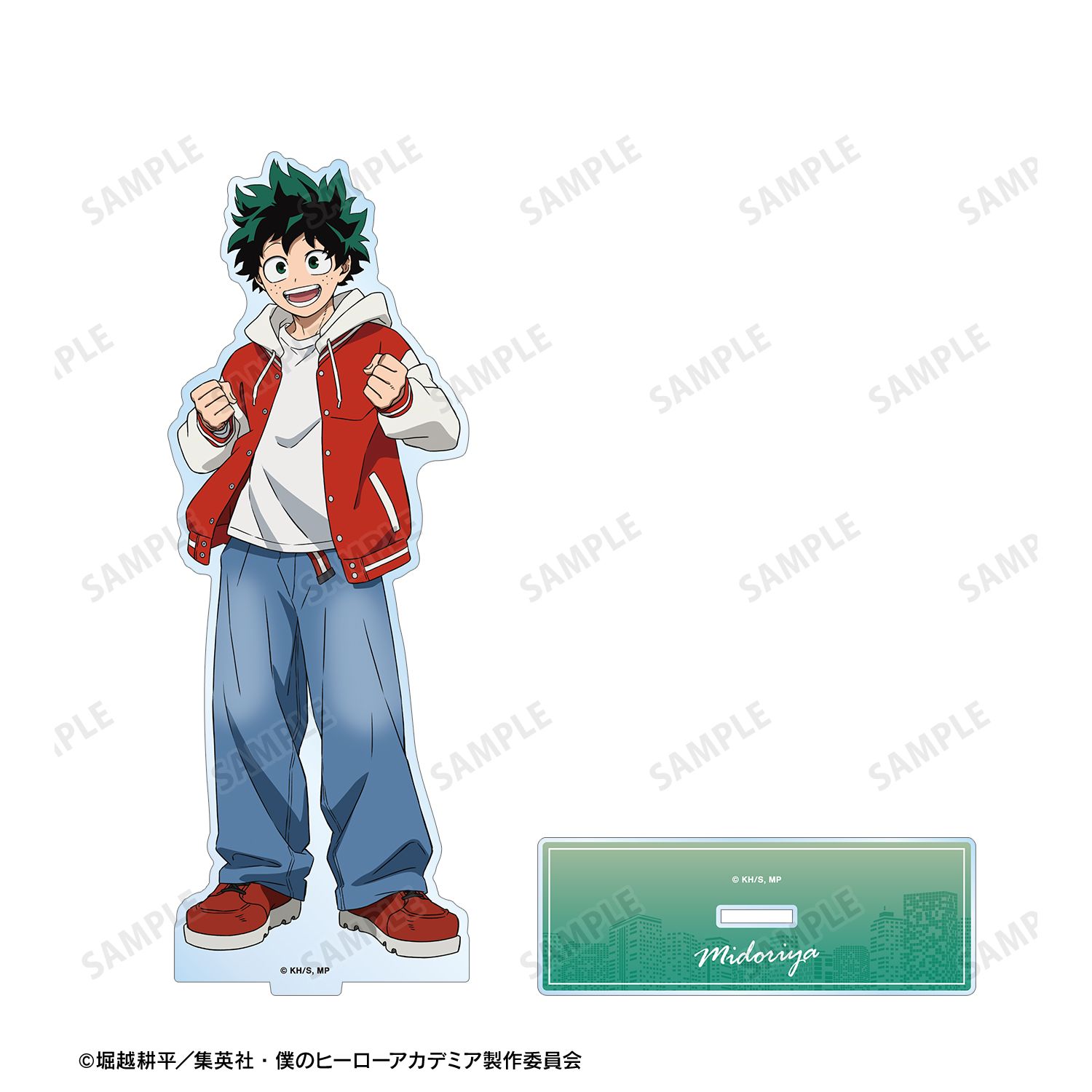 アニメ『僕のヒーローアカデミア』 描き下ろし 緑谷出久 記念撮影ver. BIGアクリルスタンド 画像 3 | AniSmile
