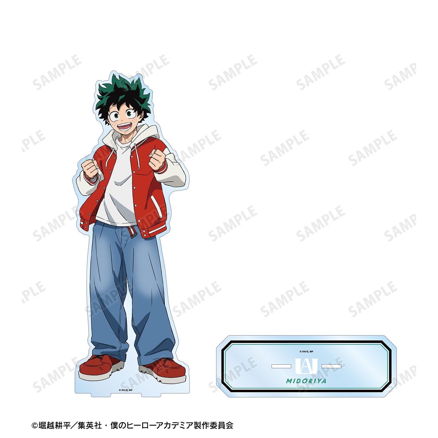 アニメ『僕のヒーローアカデミア』 描き下ろし 緑谷出久 記念撮影ver. 特大アクリルスタンド 画像 3 | AniSmile