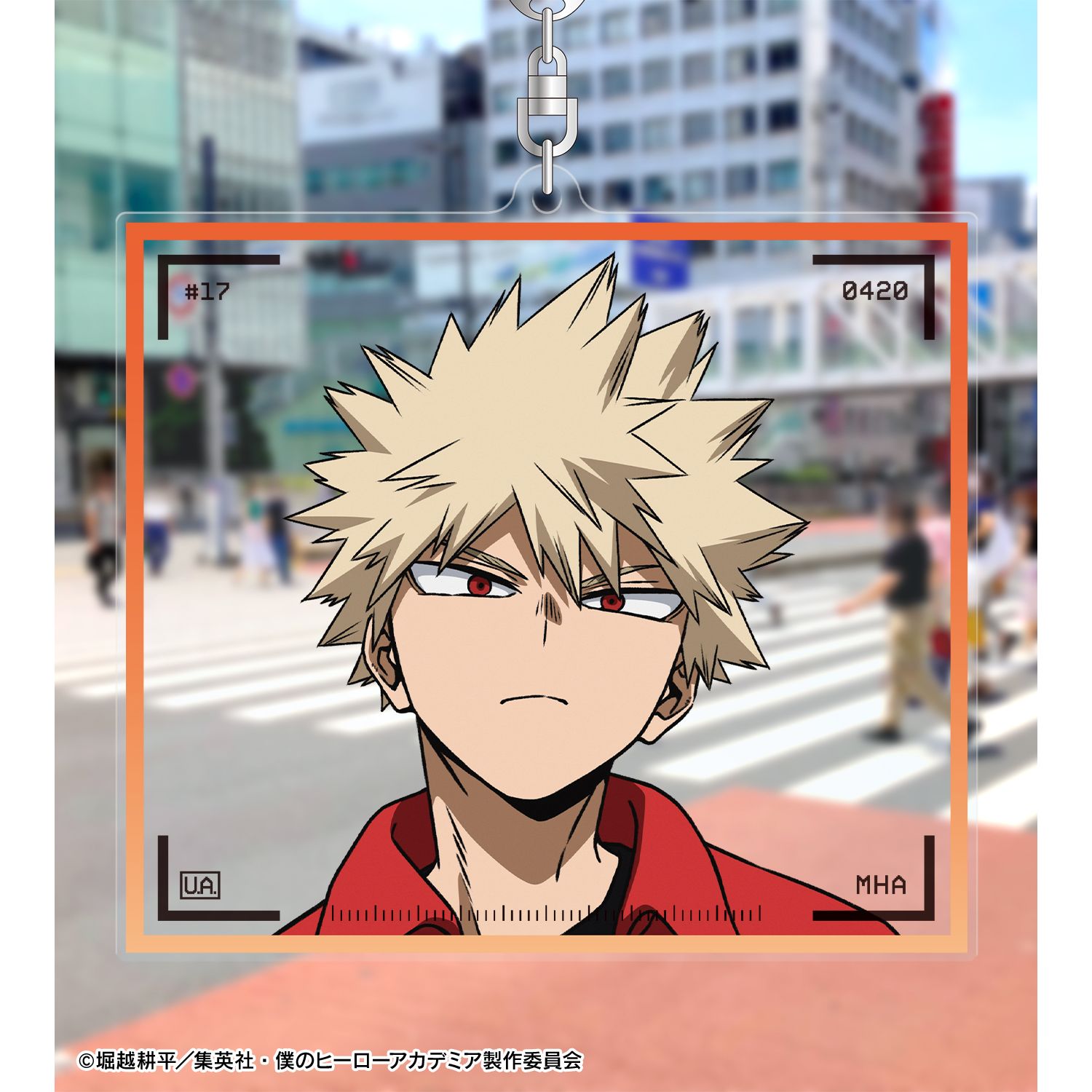 アニメ『僕のヒーローアカデミア』 描き下ろし 爆豪勝己 記念撮影ver. BIGアクリルキーホルダー Image 3 | AniSmile