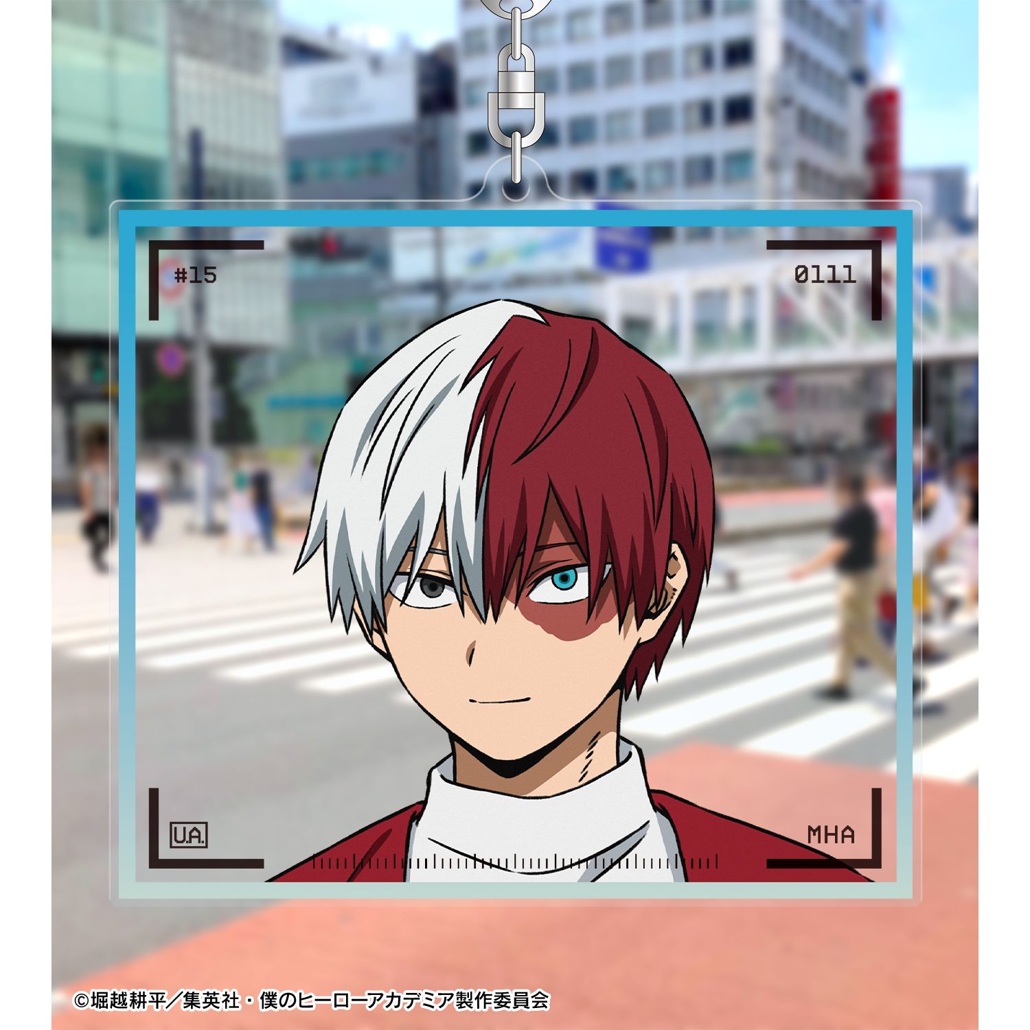 アニメ『僕のヒーローアカデミア』 描き下ろし 轟焦凍 記念撮影ver. BIGアクリルキーホルダー 画像 3 | AniSmile