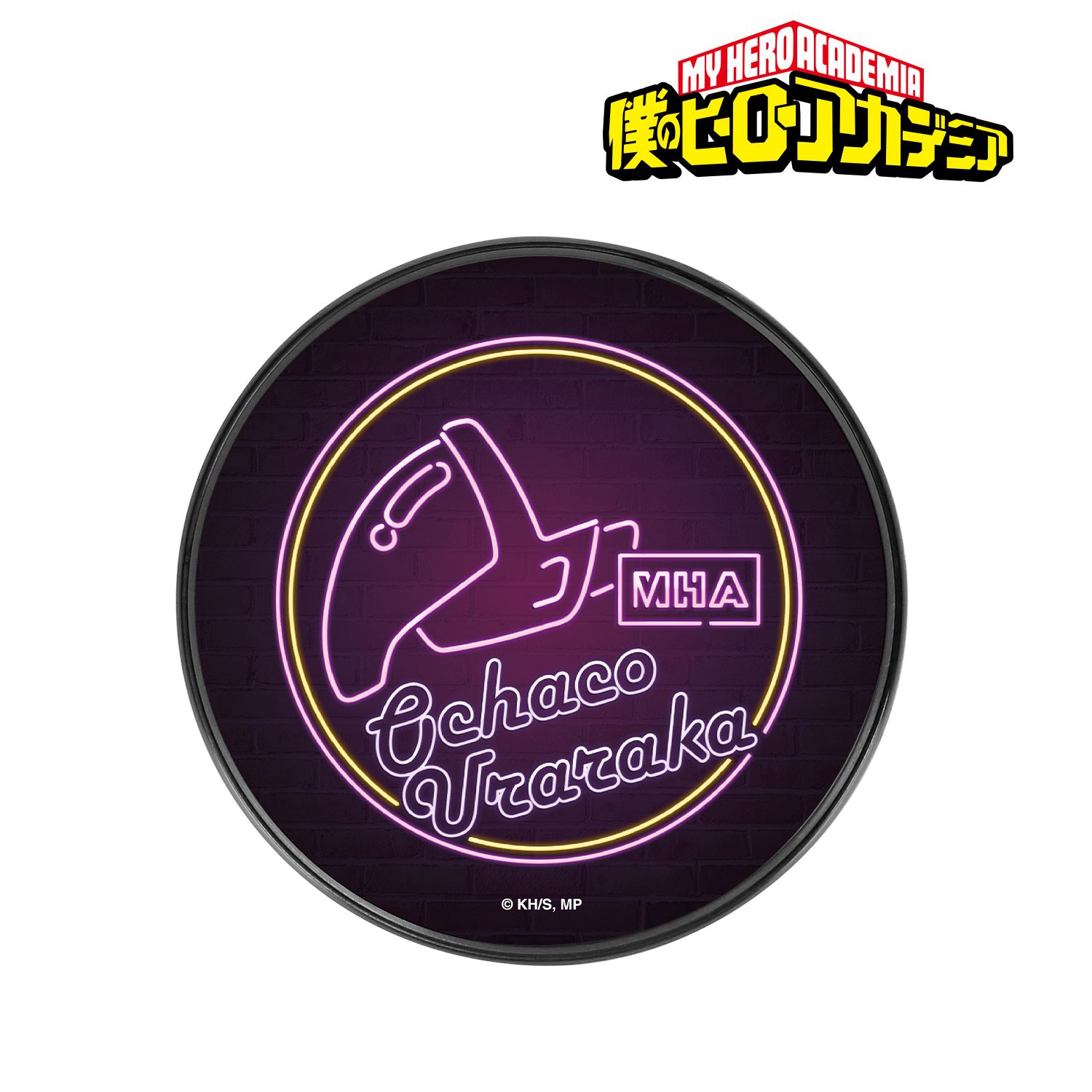 アニメ『僕のヒーローアカデミア』 麗日お茶子 Ani-Neon サークル型Qi対応充電器 画像 2 | AniSmile