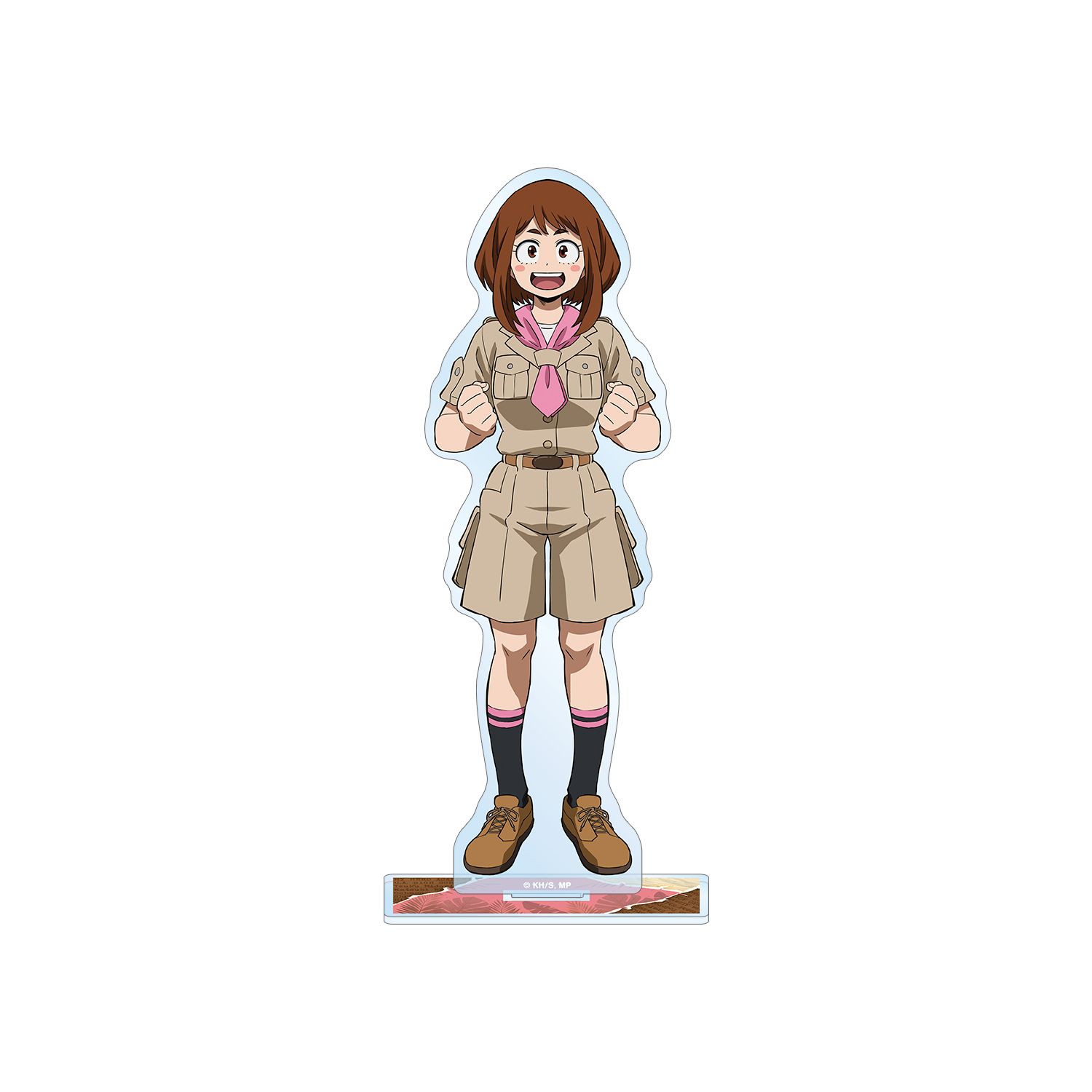 アニメ『僕のヒーローアカデミア』 描き下ろし 麗日お茶子 サファリルックver. BIGアクリルスタンド - official product image | AniSmile