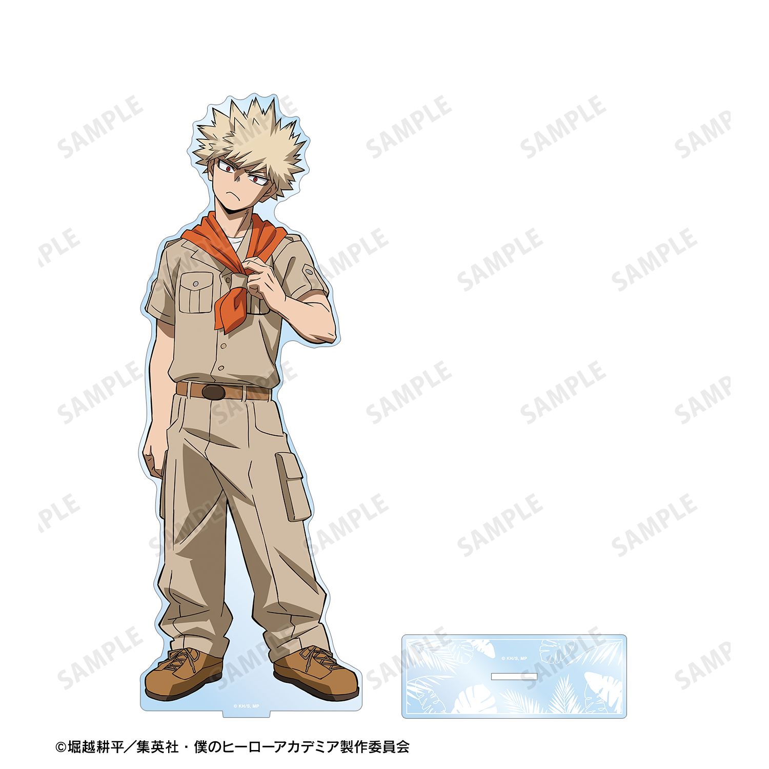 アニメ『僕のヒーローアカデミア』 描き下ろし 爆豪勝己 サファリルックver. 特大アクリルスタンド 画像 3 | AniSmile