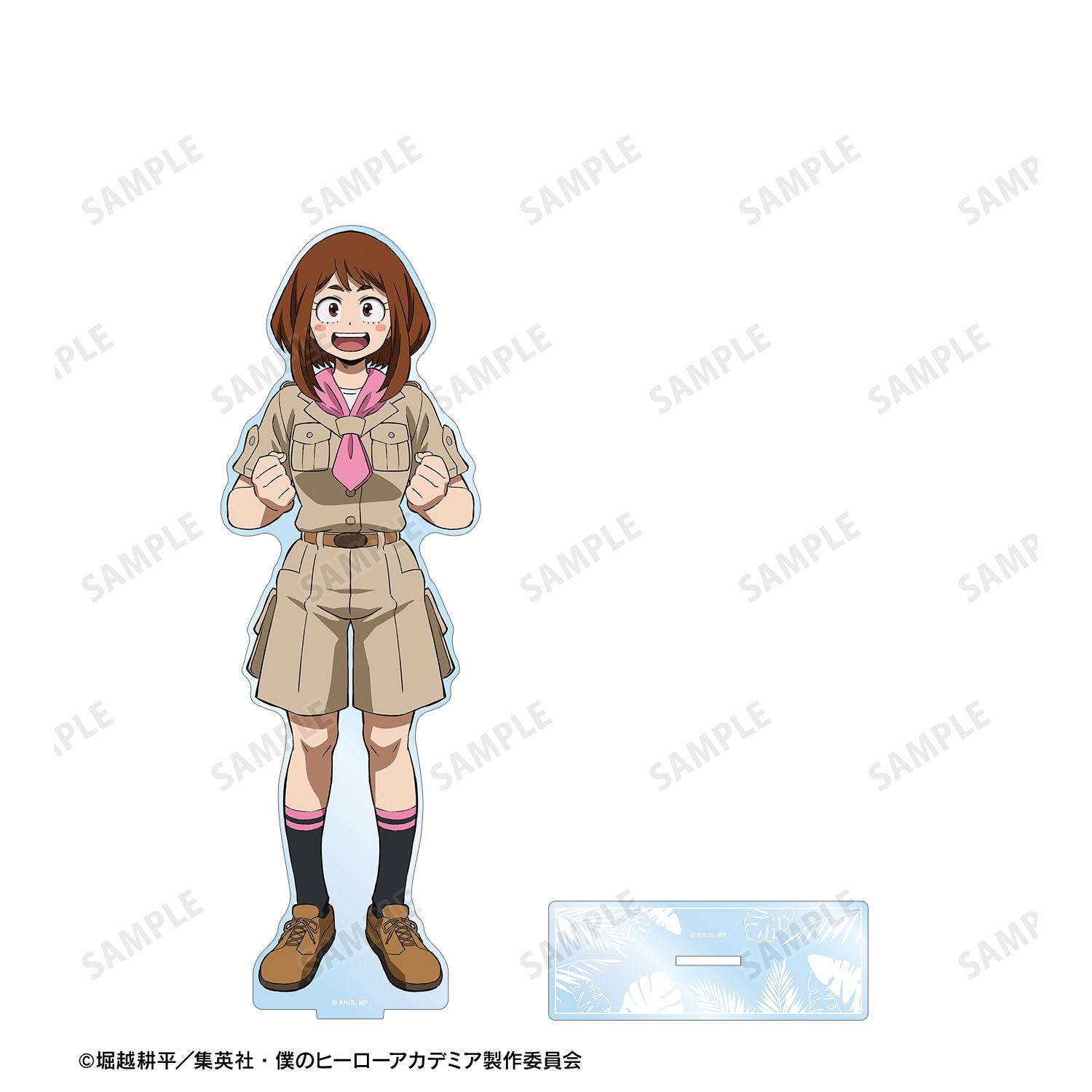 アニメ『僕のヒーローアカデミア』 描き下ろし 麗日お茶子 サファリルックver. 特大アクリルスタンド Image 3 | AniSmile