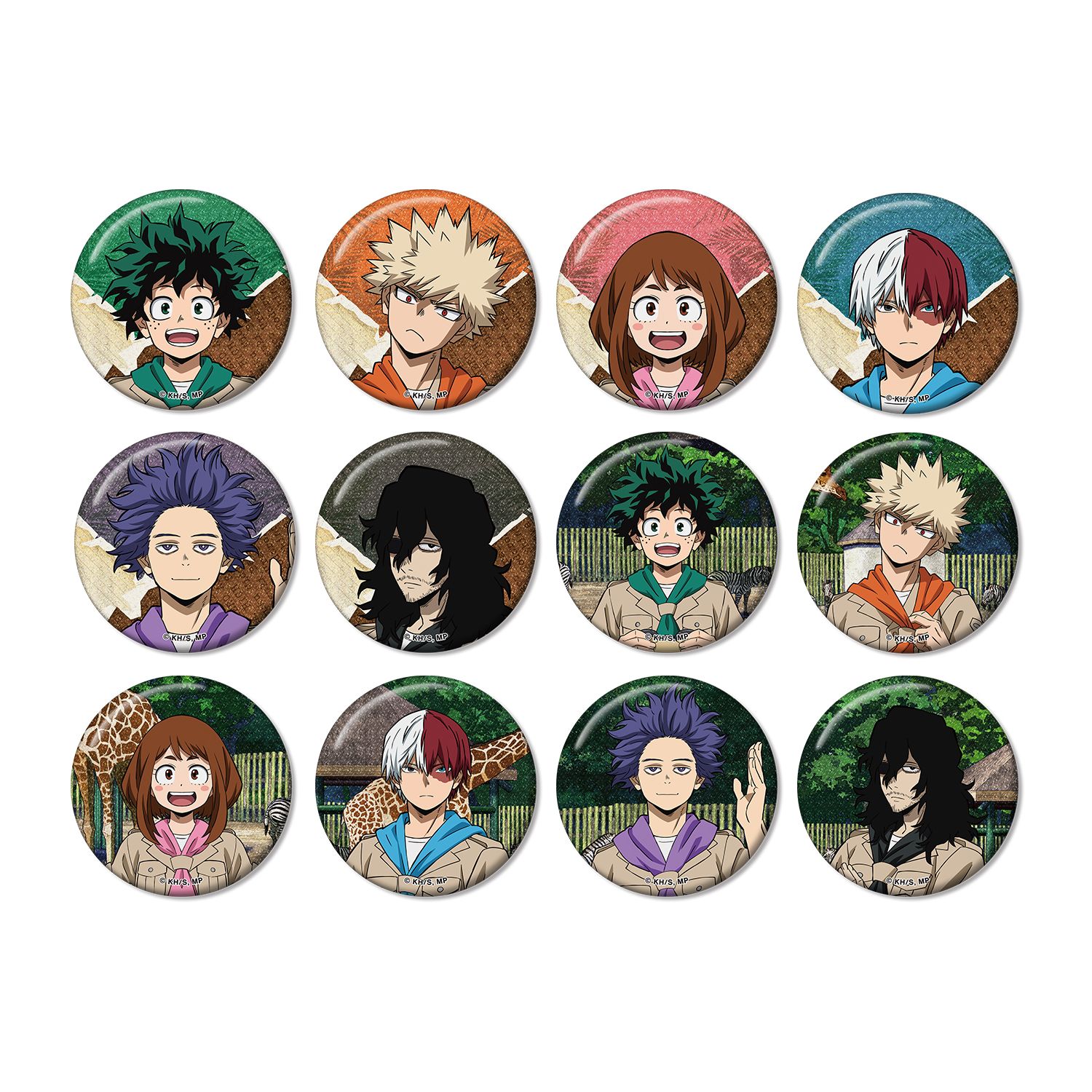 アニメ『僕のヒーローアカデミア』 描き下ろし サファリルックver. トレーディンググリッター缶バッジ(単位/単品) - 公式商品画像 | AniSmile