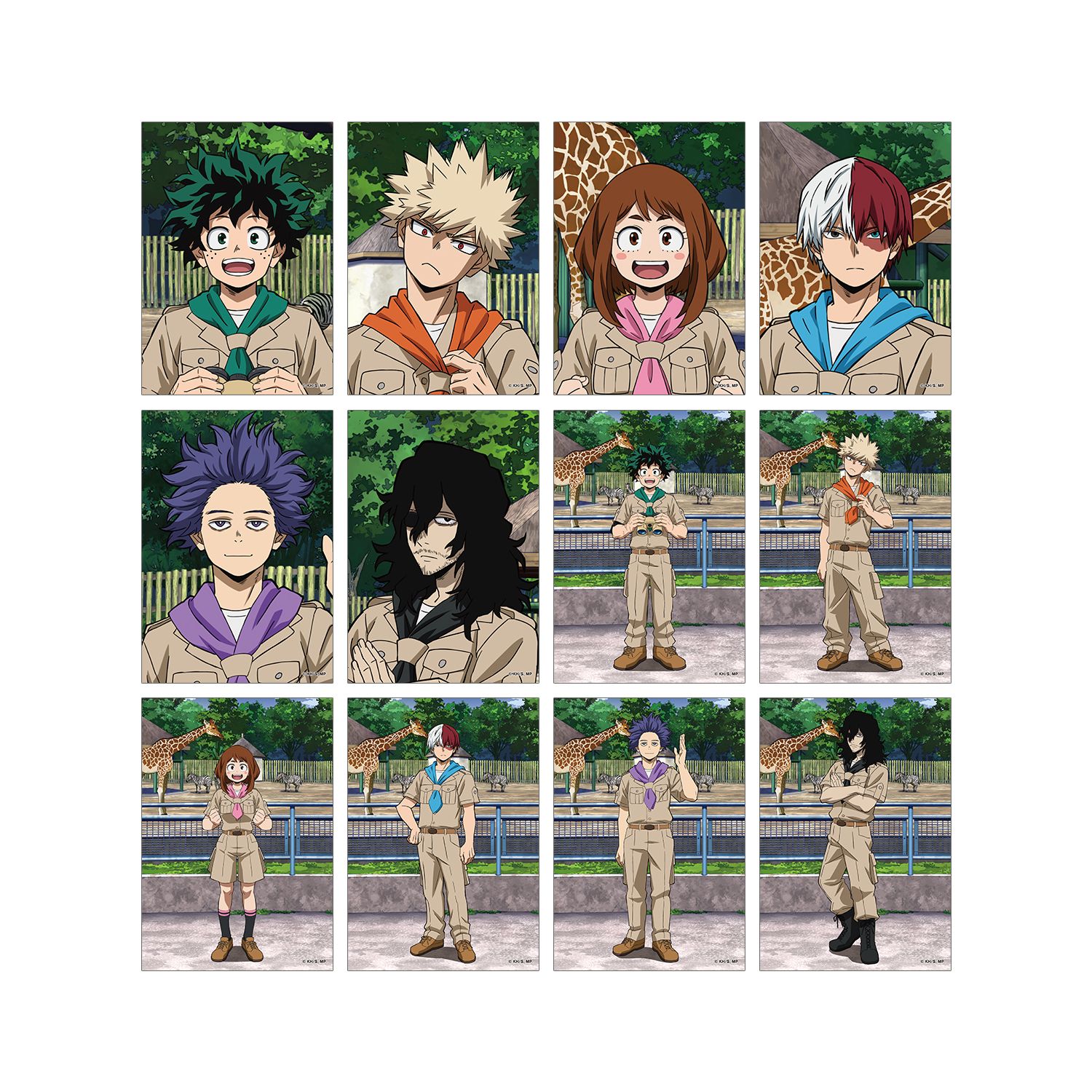 アニメ『僕のヒーローアカデミア』 描き下ろし サファリルックver. トレーディングブロマイド(単位/単品) - official product image | AniSmile