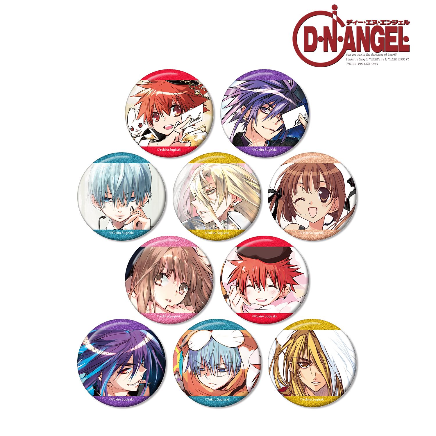 D・N・ANGEL トレーディング原作イラストグリッター缶バッジ(単位/単品) Image 2 | AniSmile