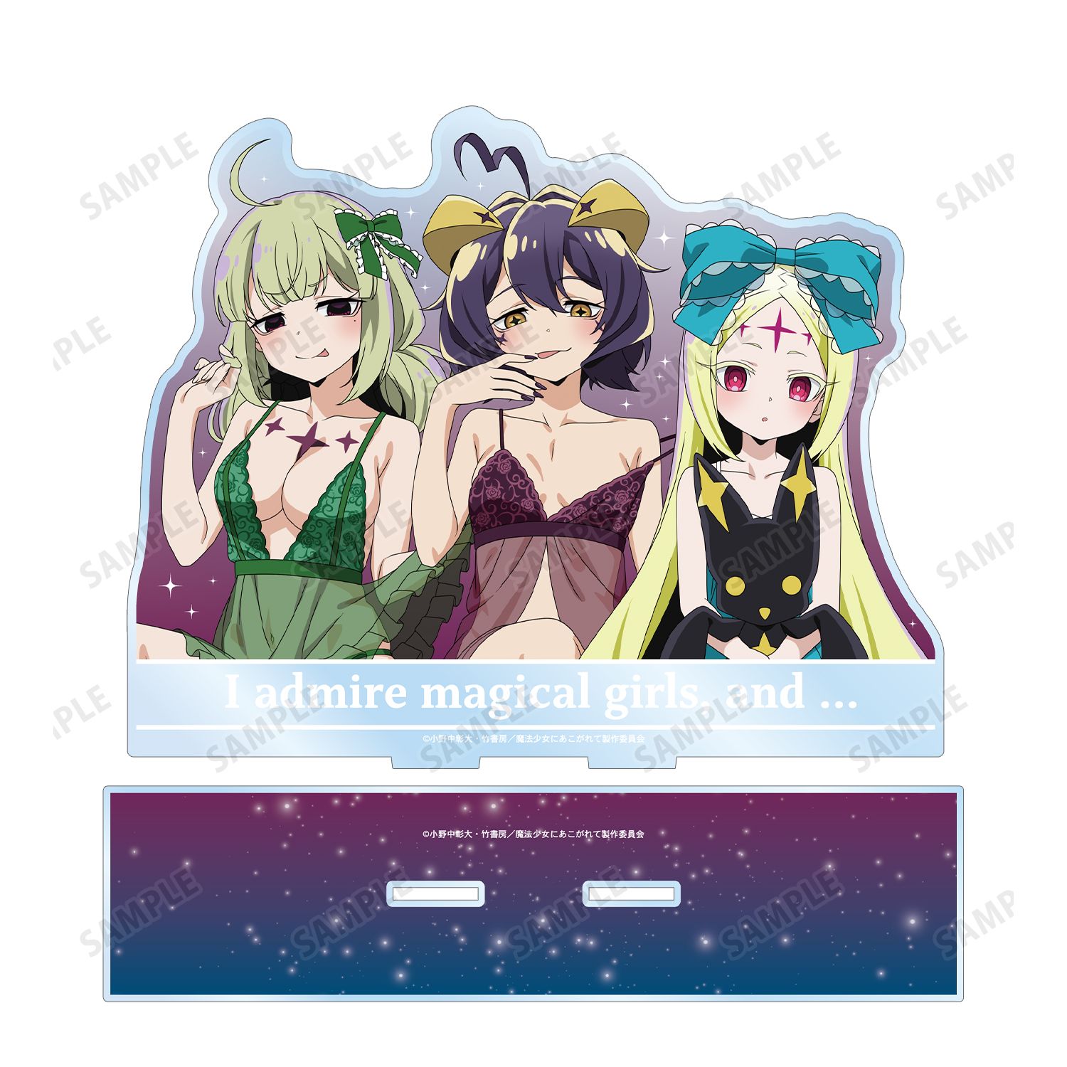 TVアニメ「魔法少女にあこがれて」 描き下ろし 集合 ムーンナイトver. BIGアクリルスタンド Image 4 | AniSmile