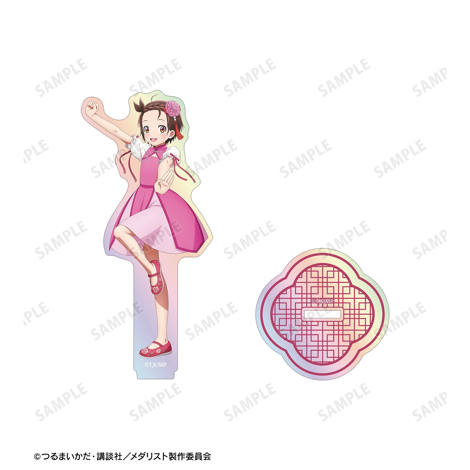 TVアニメ「メダリスト」 描き下ろし 結束いのり チャイナ服ver. オーロラアクリルスタンド 图片 3 | AniSmile