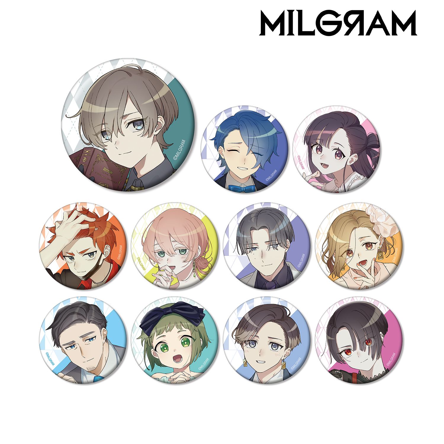 MILGRAM -ミルグラム- 描き下ろしイラスト トレーディング缶バッジ(単位/単品) Image 2 | AniSmile