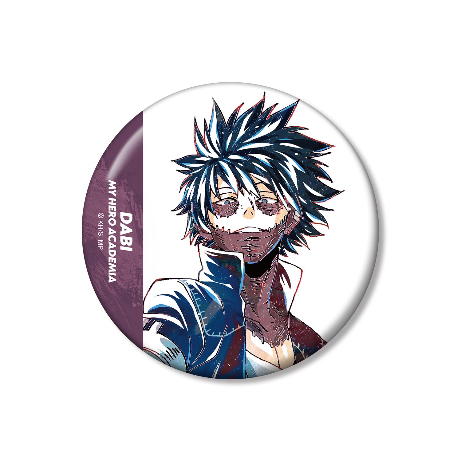 アニメ『僕のヒーローアカデミア』 荼毘 Ani-Art 第5弾 100mm缶バッジ - AniSmile