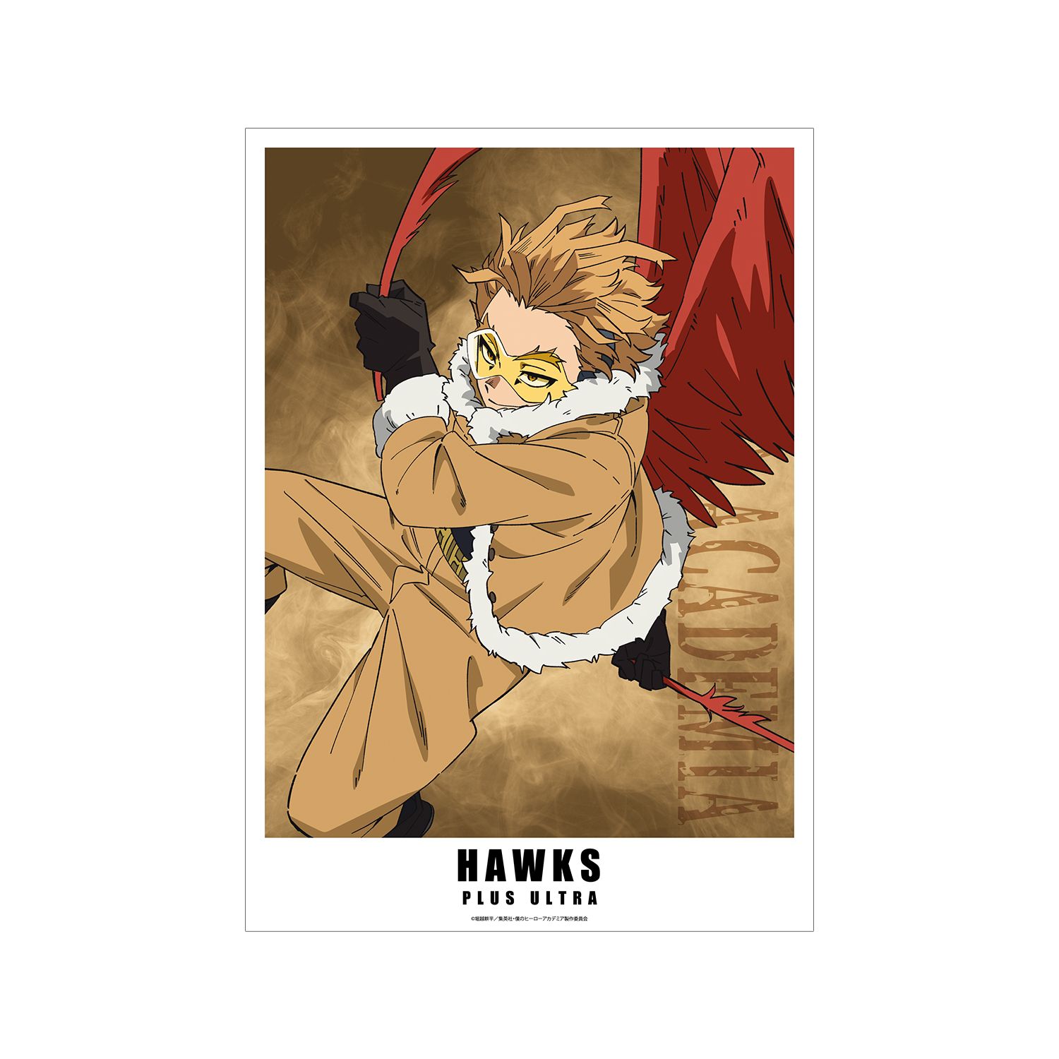 アニメ『僕のヒーローアカデミア』 ホークス A3マット加工ポスター - AniSmile