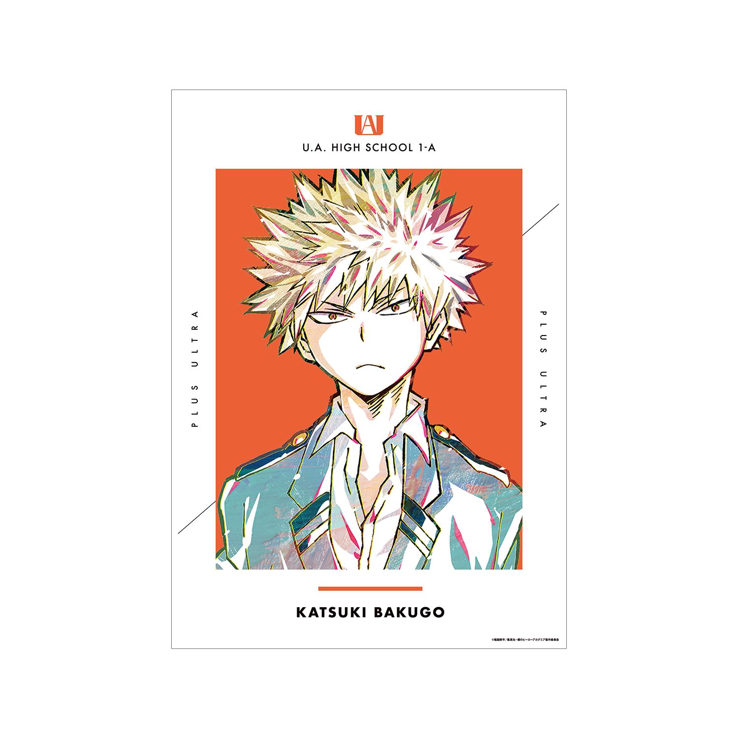 アニメ『僕のヒーローアカデミア』 爆豪勝己 Ani-Art 第4弾 vol.2 A3マット加工ポスター - AniSmile