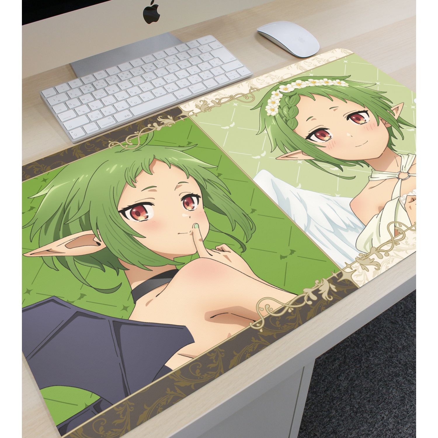 アニメ「無職転生Ⅱ ～異世界行ったら本気だす～」 描き下ろし シルフィエット 悪魔と天使ver. マルチデスクマット 画像 3 | AniSmile