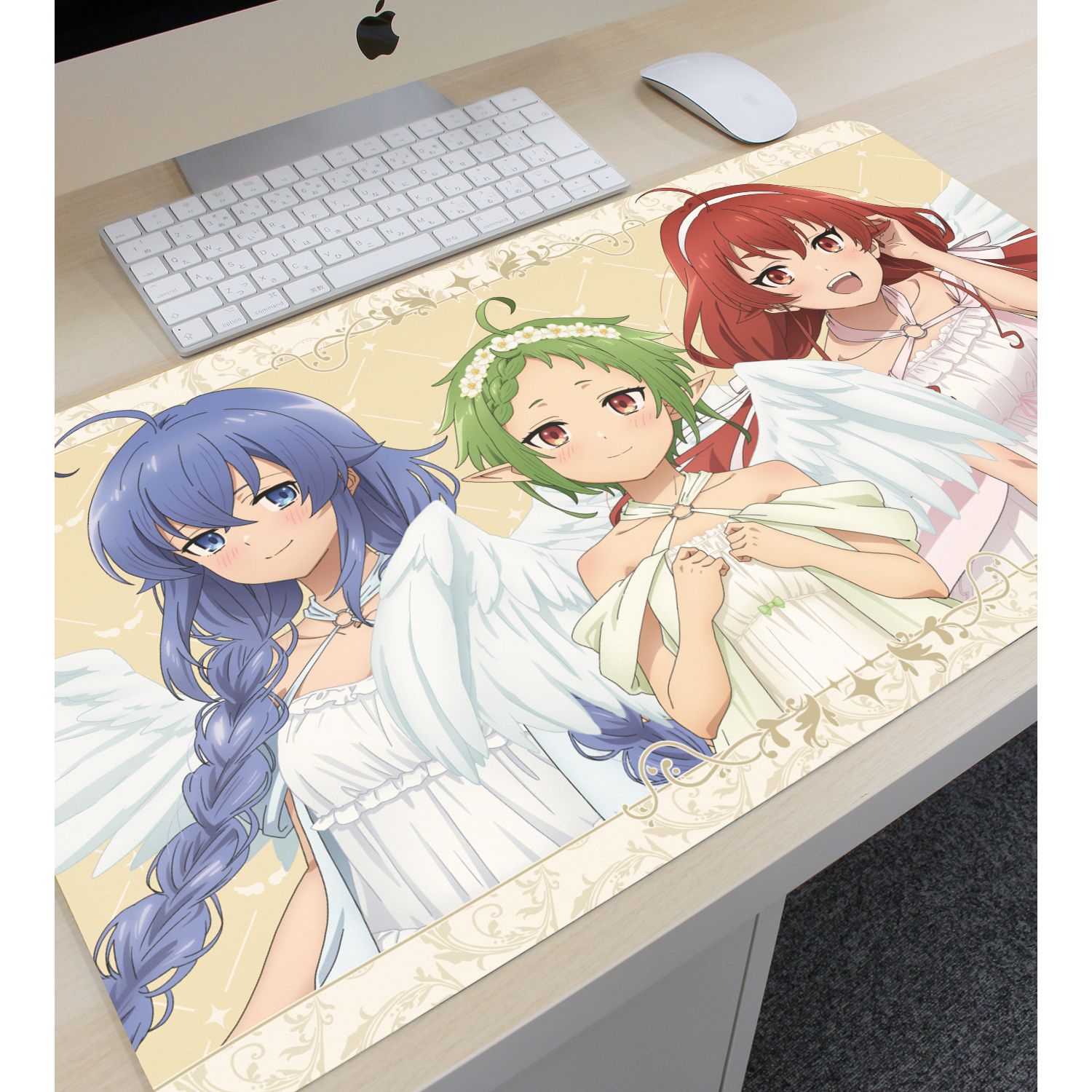 アニメ「無職転生Ⅱ ~異世界行ったら本気だす~」 描き下ろし 集合 天使ver. マルチデスクマット 画像 3 | AniSmile
