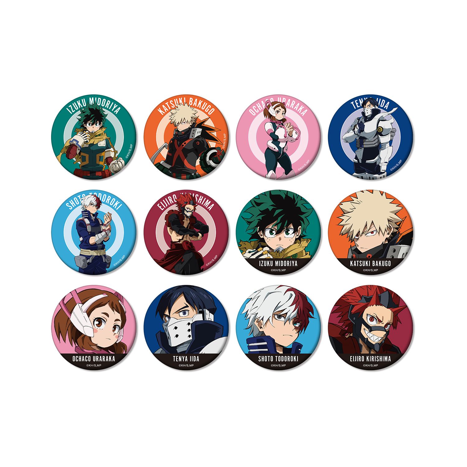アニメ『僕のヒーローアカデミア』 トレーディングマット缶バッジ(単位/単品) - AniSmile