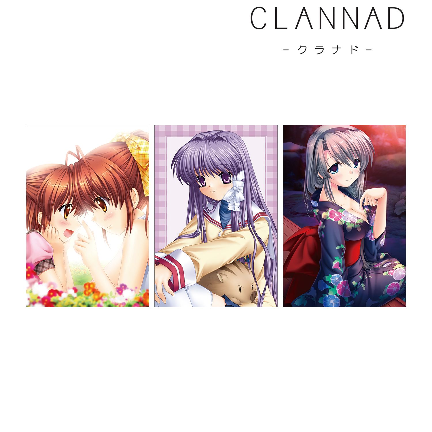 CLANNAD ポストカード3枚セット ver.A 图片 3 | AniSmile
