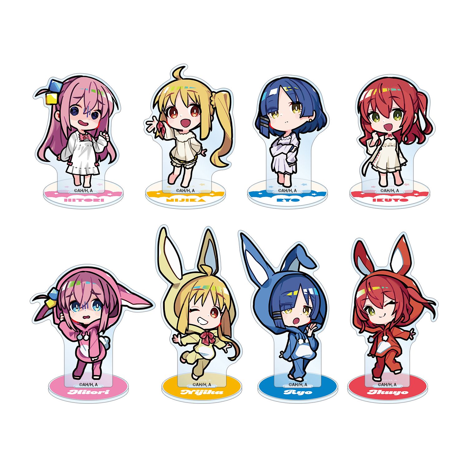 アニメ「ぼっち・ざ・ろっく!」 くるみつさんイラスト ネグリジェ衣装ver.&着ぐるみ衣装ver. トレーディングアクリルスタンド(単位/単品) - AniSmile