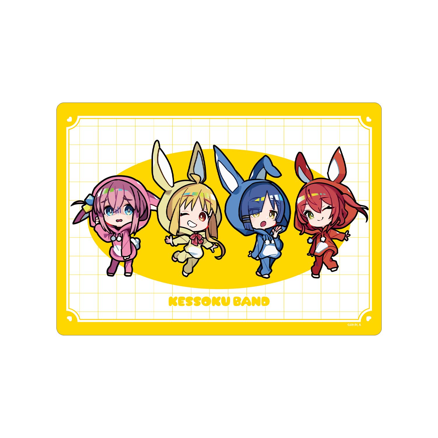 アニメ「ぼっち・ざ・ろっく!」 くるみつさんイラスト 集合 着ぐるみ衣装ver. A5硬質カードケース - AniSmile