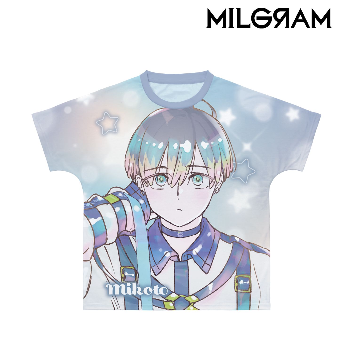MILGRAM -ミルグラム- ミコト Ani-Art KAWAII label フルグラフィックTシャツユニセックス(サイズ/L) 画像 2 | AniSmile