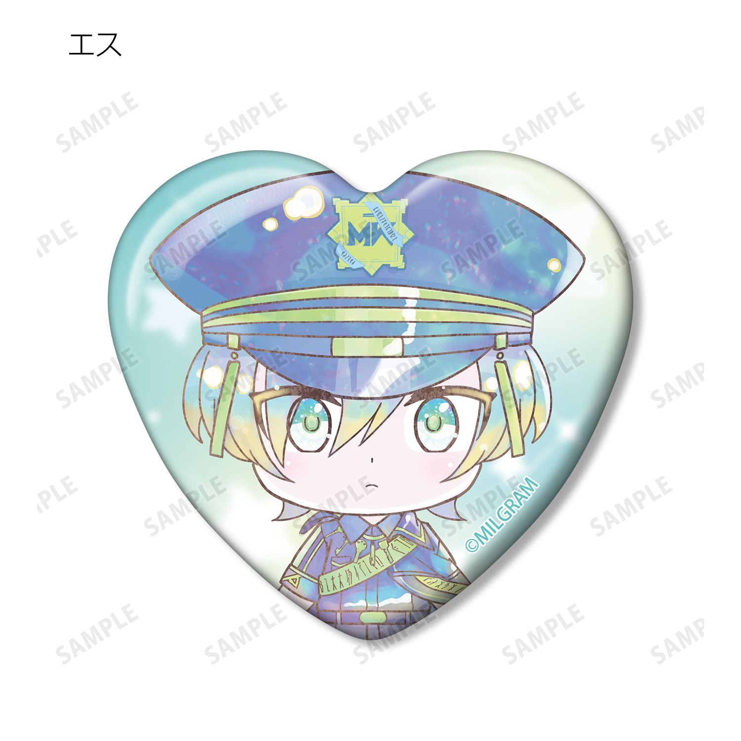 MILGRAM -ミルグラム- トレーディング デフォルメAni-Art KAWAII label ハート型缶バッジ(単位/単品) 图片 2 | AniSmile