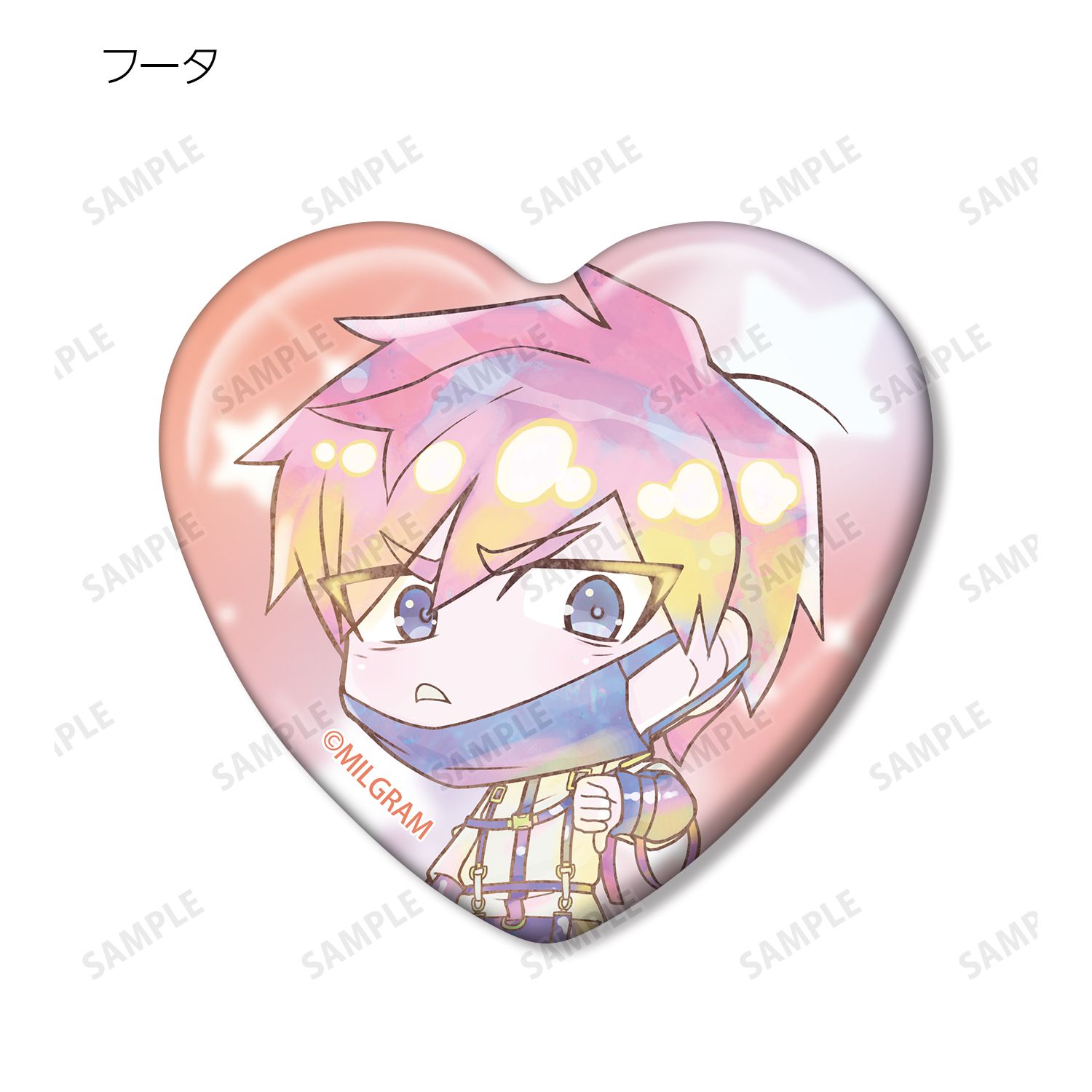 MILGRAM -ミルグラム- トレーディング デフォルメAni-Art KAWAII label ハート型缶バッジ(単位/単品) 图片 6 | AniSmile