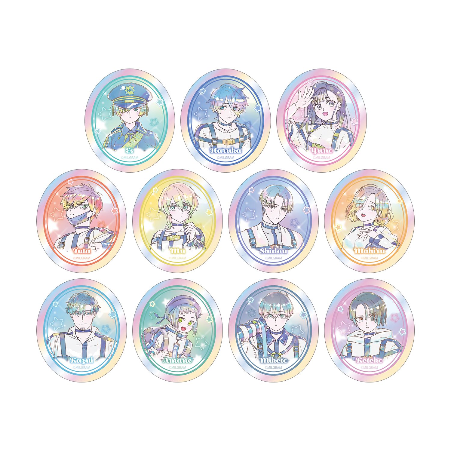 MILGRAM -ミルグラム- トレーディング Ani-Art KAWAII label オーロラダイカットステッカー ver.A(単位/単品) - 官方商品图片 | AniSmile