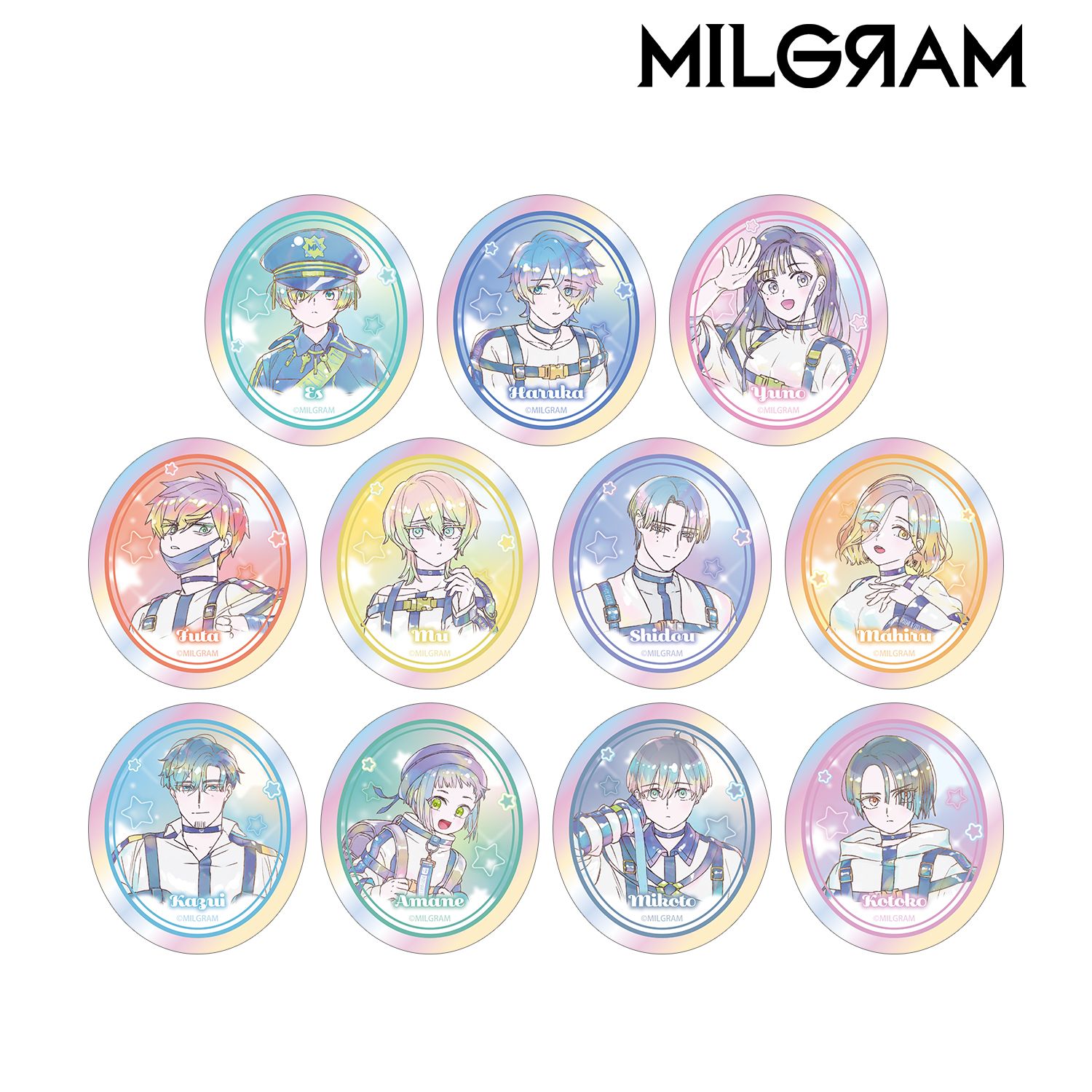MILGRAM -ミルグラム- トレーディング Ani-Art KAWAII label オーロラダイカットステッカー ver.A(単位/単品) 图片 3 | AniSmile