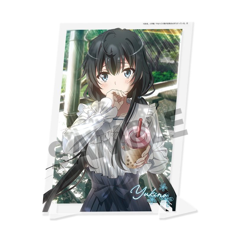 やはり俺の青春ラブコメはまちがっている。完 ビジュアルアクリルプレート 雪ノ下雪乃 公園デート ver. - AniSmile