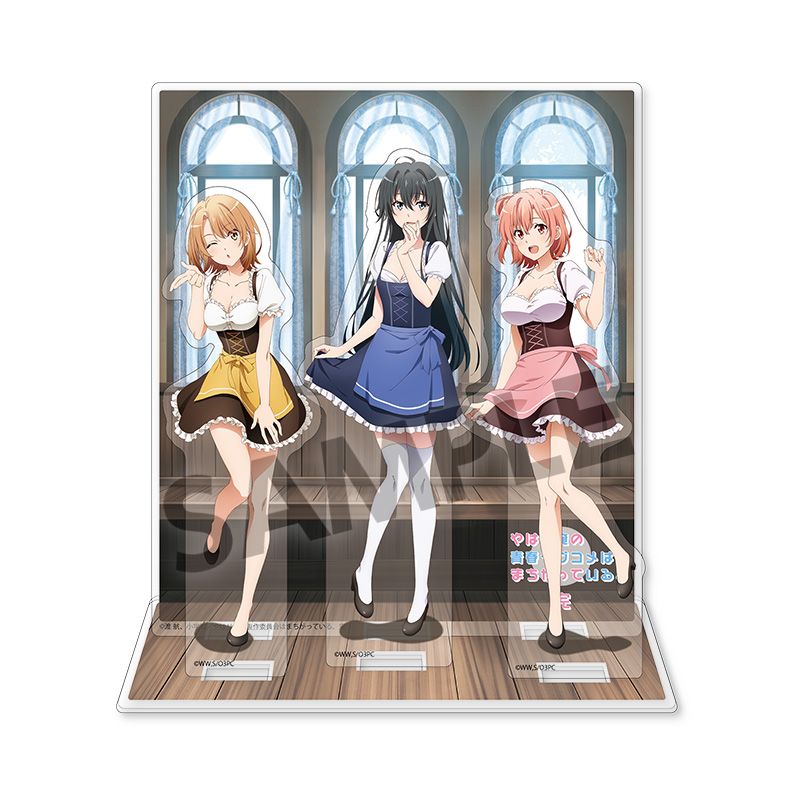 やはり俺の青春ラブコメはまちがっている。完 背景付きアクリルスタンド 雪乃&結衣&いろは ディアンドル ver. - AniSmile