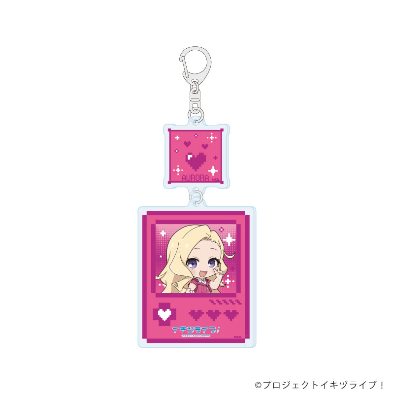 連結アクリルキーホルダー「イキヅライブ! LOVELIVE! BLUEBIRD」08/此花輝夜(ミニキャライラスト) - AniSmile