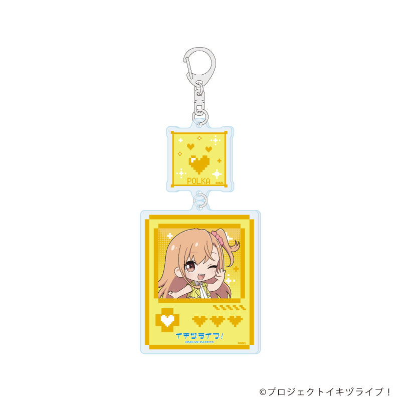 連結アクリルキーホルダー「イキヅライブ! LOVELIVE! BLUEBIRD」01/高橋ポルカ (ミニキャライラスト) - AniSmile