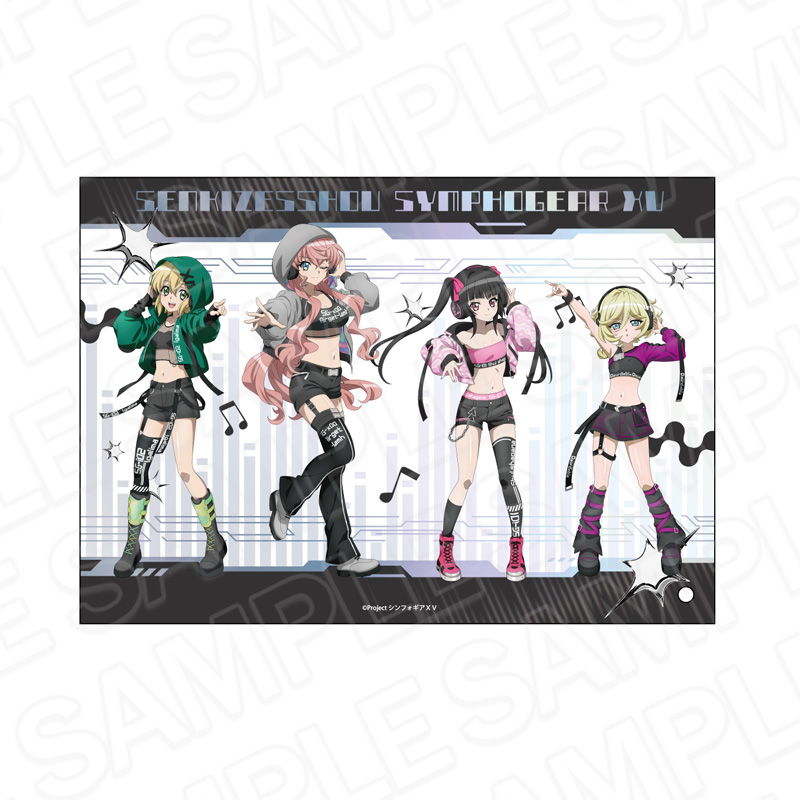戦姫絶唱シンフォギアXV ミニアクリルアート マリア&調&切歌&キャロル DJ ver. - AniSmile