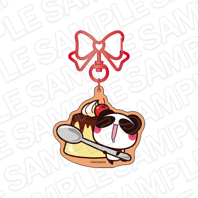 あおぱんだ ホログラムアクリルキーホルダー プリン - AniSmile