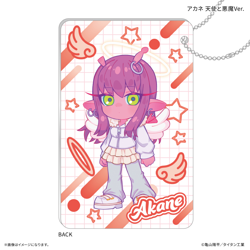 『銀河特急 ミルキー☆サブウェイ』 スライドカードケース アカネ 天使と悪魔Ver. Image 2 | AniSmile