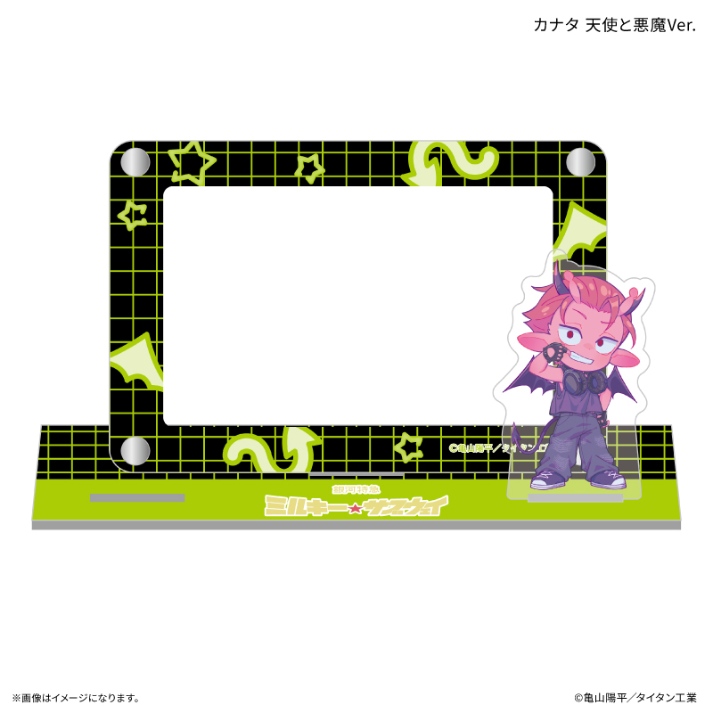 『銀河特急 ミルキー☆サブウェイ』 アクスタ付きカードスタンド カナタ 天使と悪魔Ver. Image 2 | AniSmile