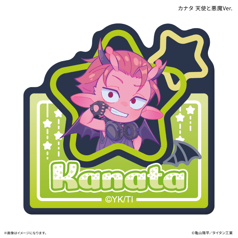『銀河特急 ミルキー☆サブウェイ』 ネームバッジ カナタ 天使と悪魔Ver. - AniSmile