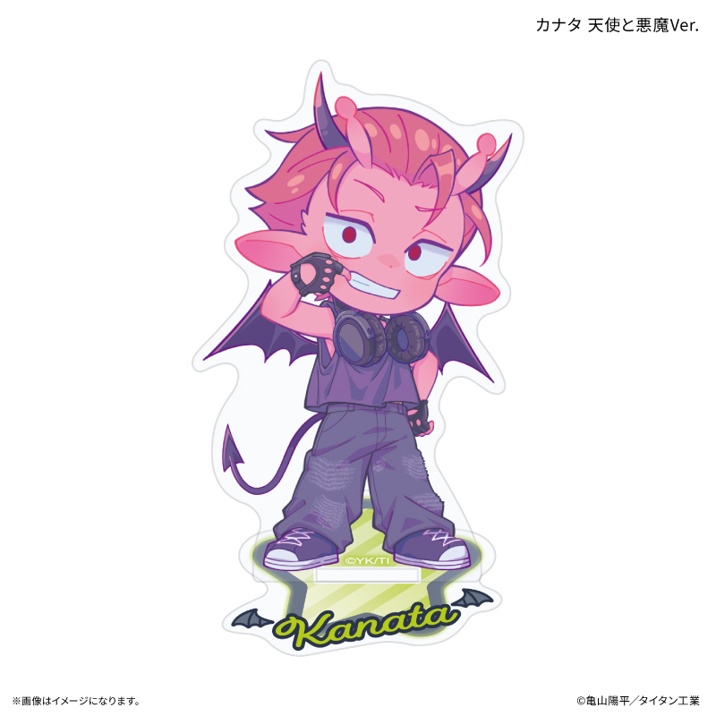 『銀河特急 ミルキー☆サブウェイ』 ミニアクリルスタンド カナタ 天使と悪魔Ver. - AniSmile