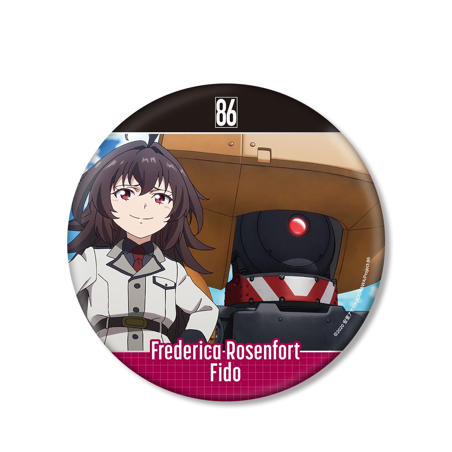 TVアニメ「86―エイティシックス―」 フレデリカ・ローゼンフォルト&ファイド 場面写BIG缶バッジ - AniSmile