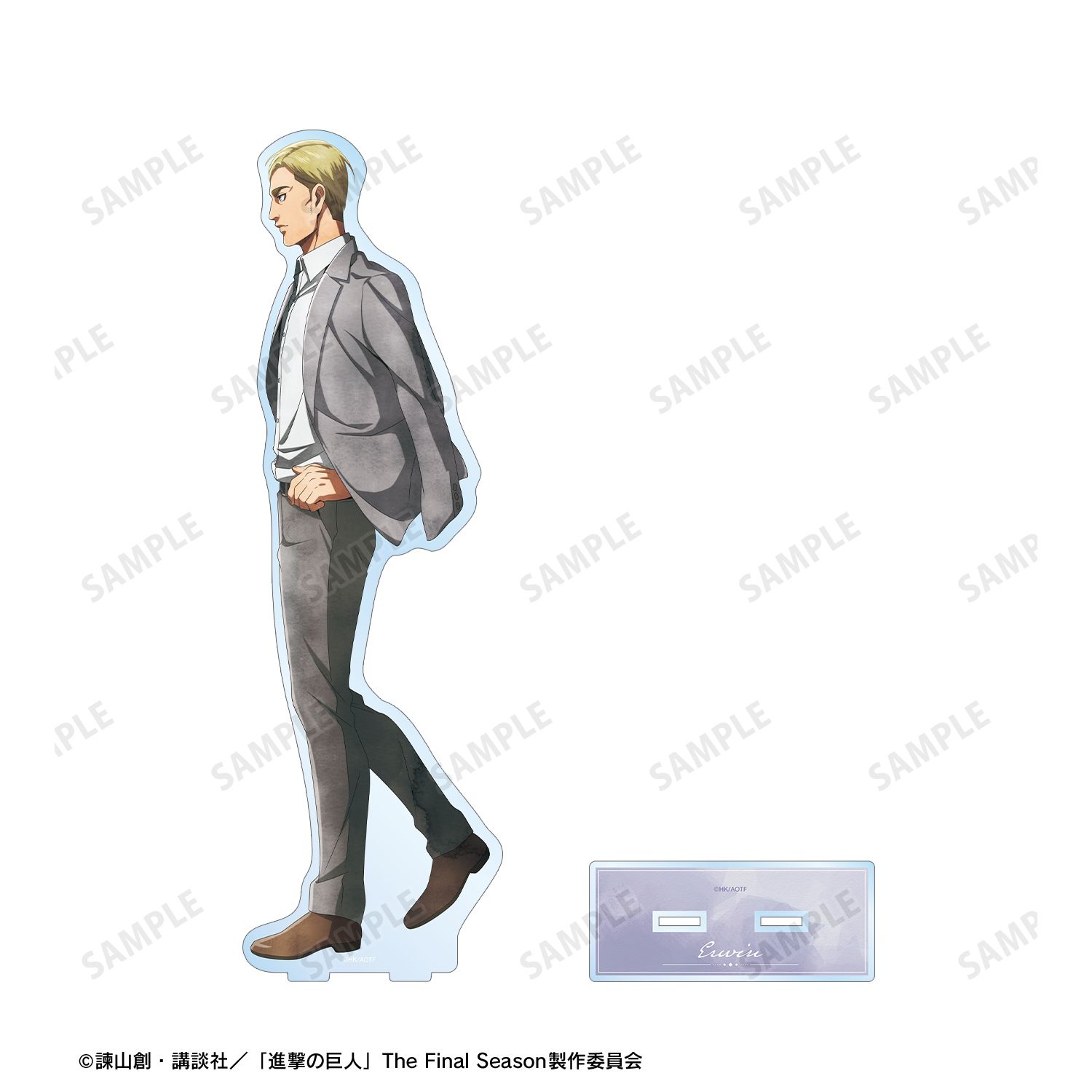 TVアニメ『進撃の巨人』 描き下ろし エルヴィン 歩み・水彩風ver. 特大アクリルスタンド 画像 3 | AniSmile