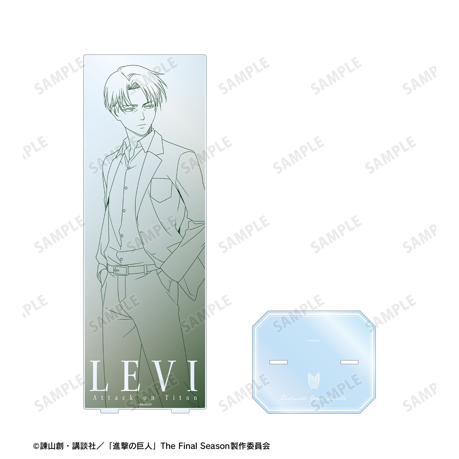 TVアニメ『進撃の巨人』 描き下ろし リヴァイ 歩み・線画ver. 特大アクリルスタンド 画像 3 | AniSmile