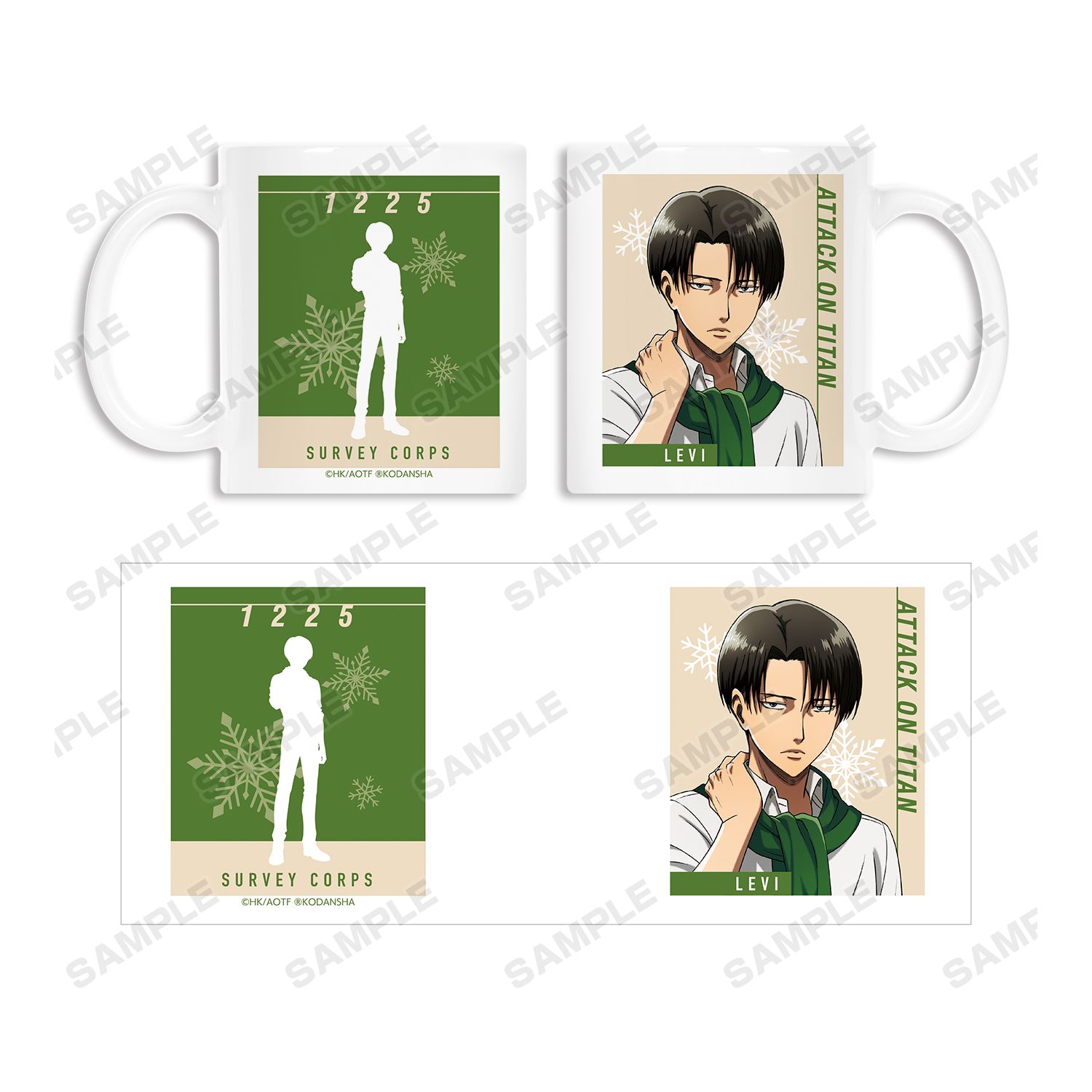 TVアニメ『進撃の巨人』 描き下ろしイラスト リヴァイ マフラー着用ver. マグカップ 画像 4 | AniSmile