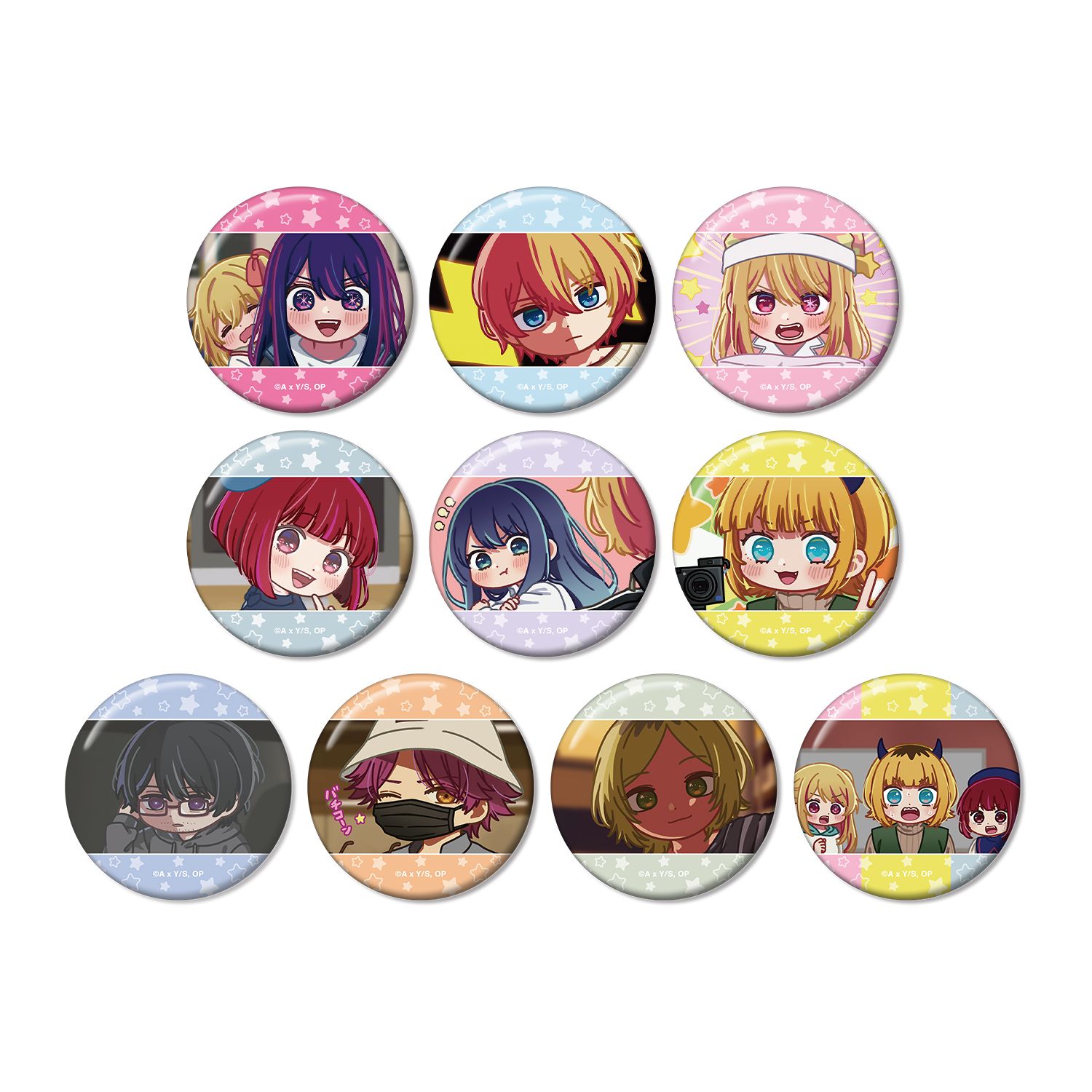 【推しの子】 トレーディング ゆるコマ 缶バッジ(単位/単品) 图片 3 | AniSmile