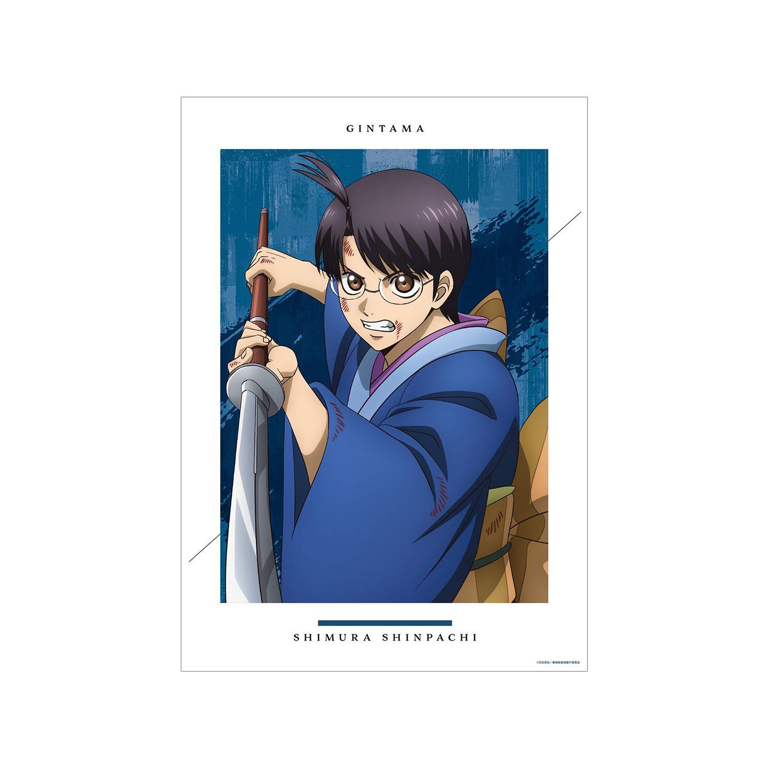 新劇場版 銀魂 -吉原大炎上- 描き下ろし 志村新八 戦いへver. A3マット加工ポスター - AniSmile