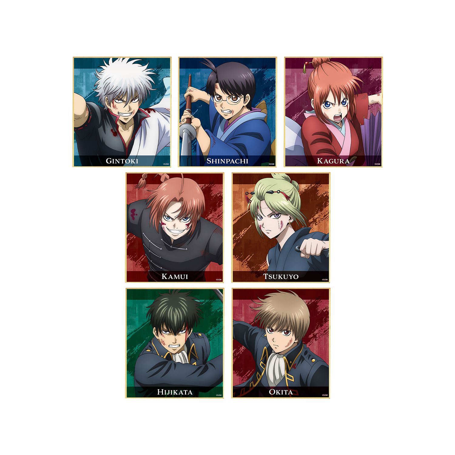 新劇場版 銀魂 -吉原大炎上- 描き下ろし 戦いへver. トレーディングミニ色紙(単位/単品) - AniSmile