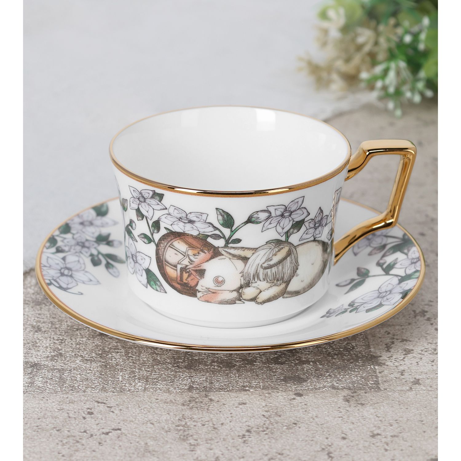 メイドインアビス 烈日の黄金郷 ノリタケコラボ カップ&ソーサーセット - official product image | AniSmile