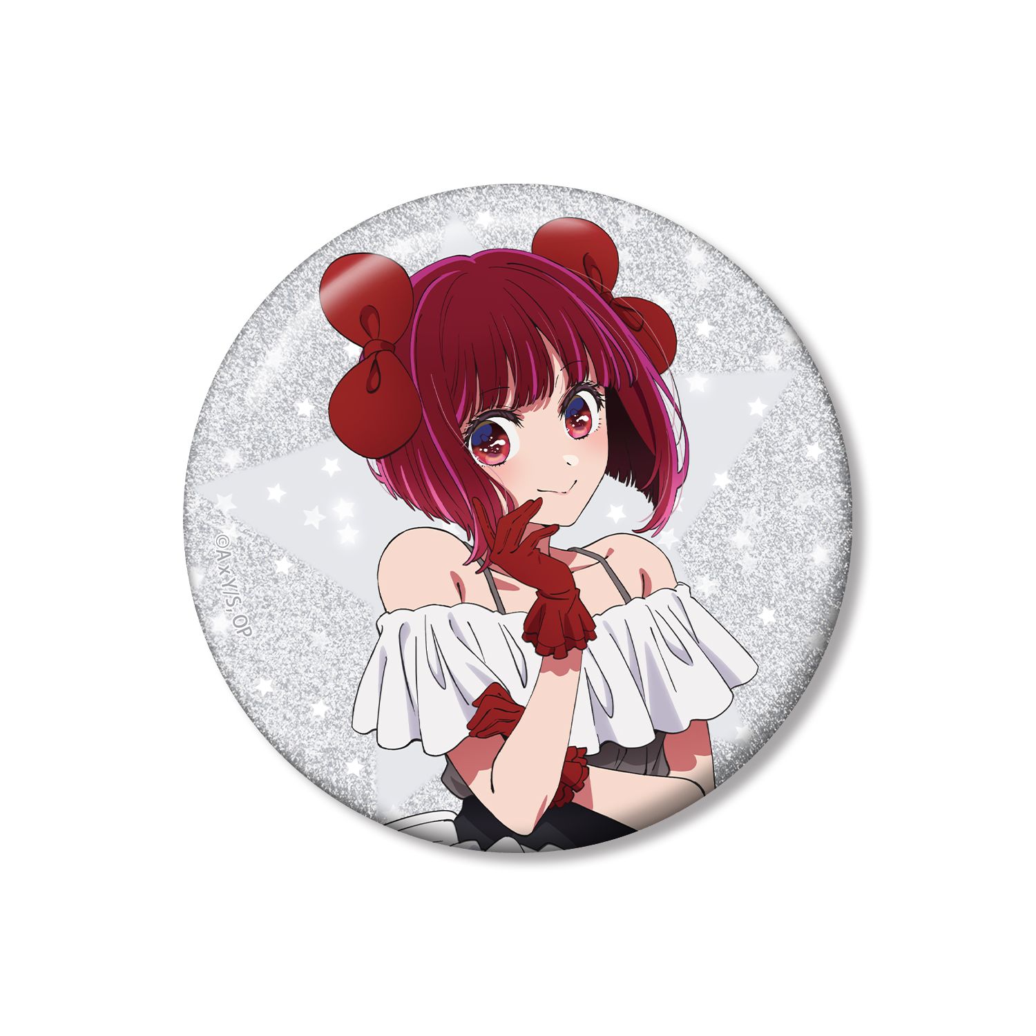 【推しの子】 有馬かな 75mmグリッター缶バッジ 图片 4 | AniSmile