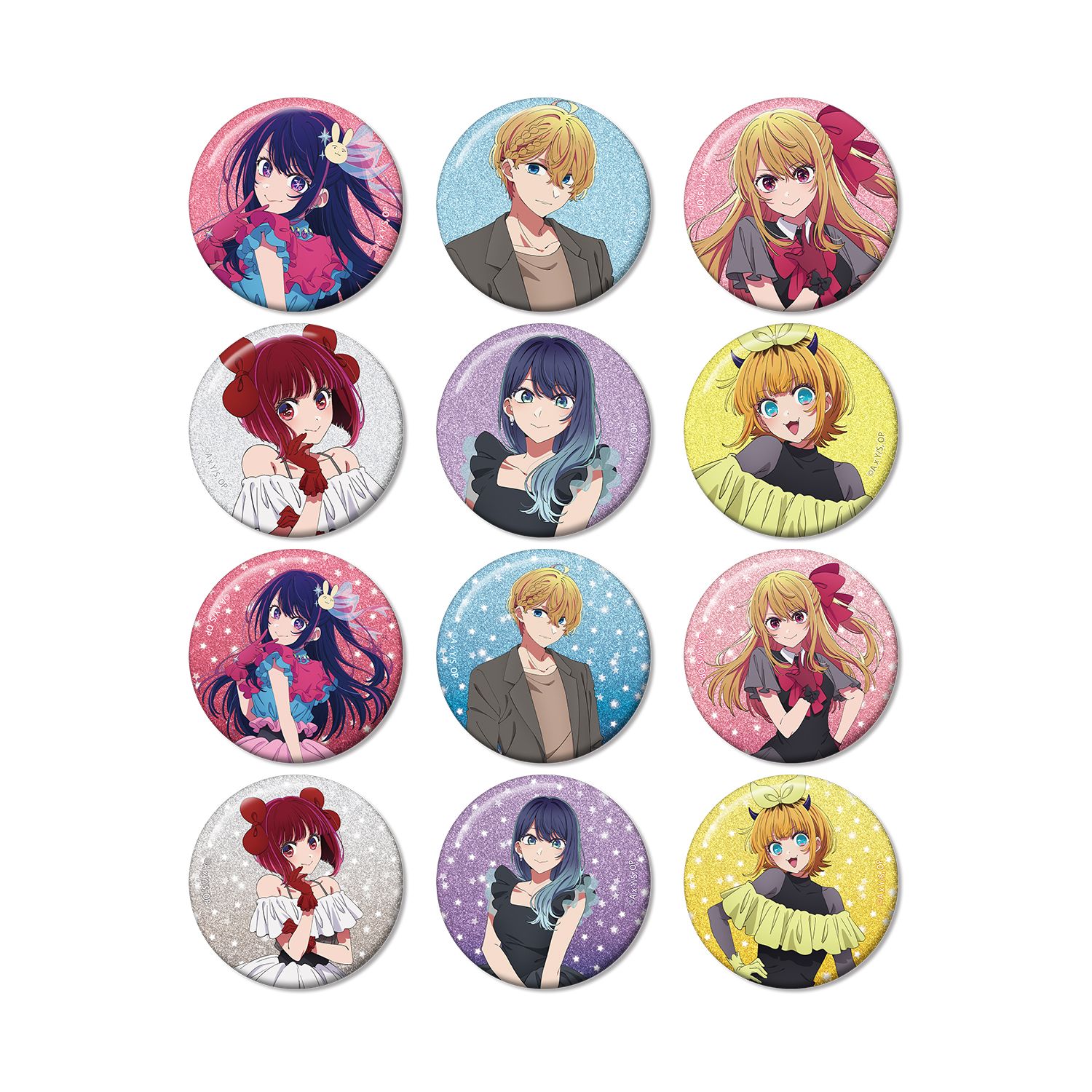 【推しの子】 トレーディンググリッター缶バッジ(単位/単品) 画像 4 | AniSmile