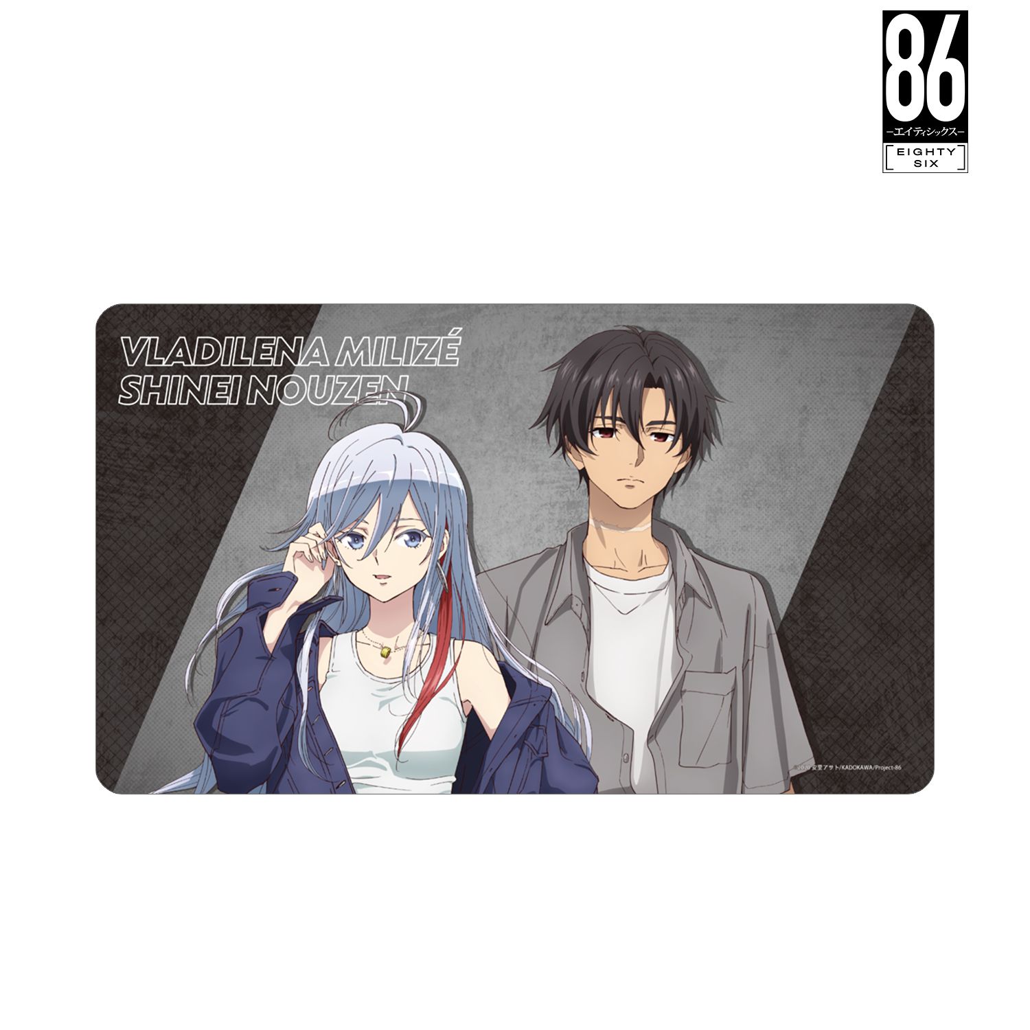 TVアニメ「86―エイティシックス―」 描き下ろし ヴラディレーナ・ミリーゼ&シンエイ・ノウゼン ストリートファッションver. マルチデスクマット 图片 2 | AniSmile