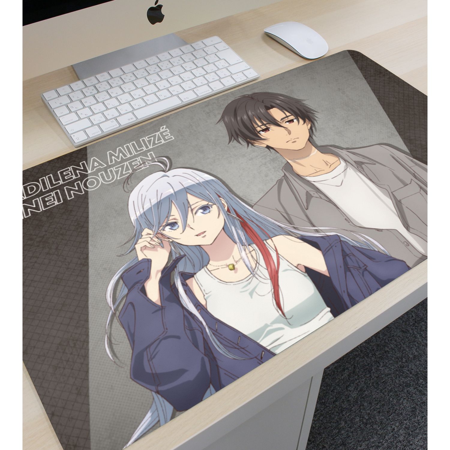 TVアニメ「86―エイティシックス―」 描き下ろし ヴラディレーナ・ミリーゼ&シンエイ・ノウゼン ストリートファッションver. マルチデスクマット 图片 3 | AniSmile